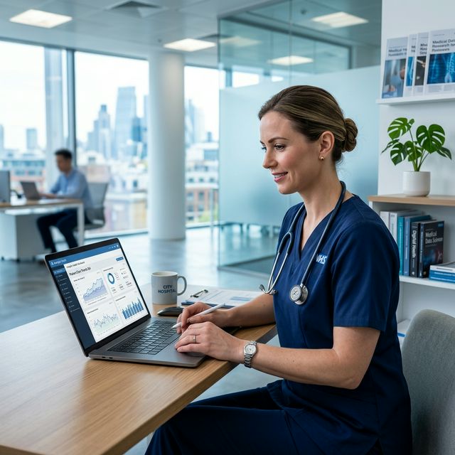 Medical professional studying on StudyMRCEM